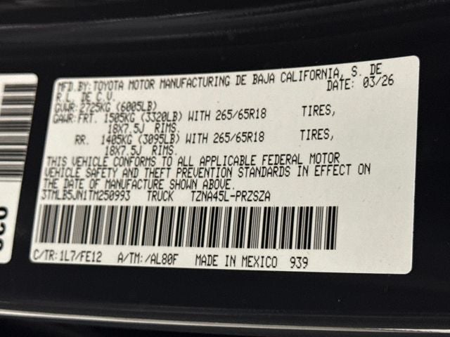 2026 Toyota Tacoma TRD Sport