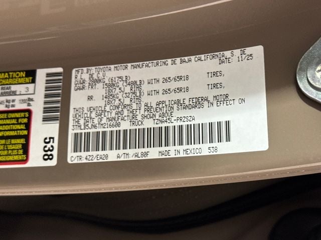 2026 Toyota Tacoma TRD Sport