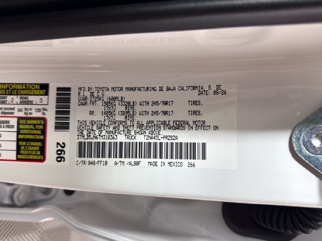 2026 Toyota Tacoma SR5