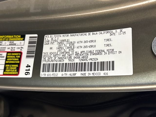 2026 Toyota Tacoma TRD Sport