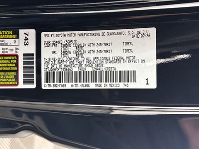2026 Toyota Tacoma SR