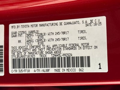 2025 Toyota Tacoma SR5