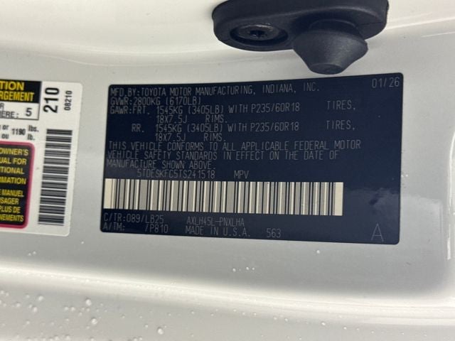 2026 Toyota Sienna Platinum