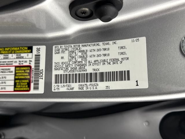 2026 Toyota Tundra SR5