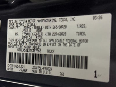 2026 Toyota Tundra SR5