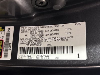 2026 Toyota Tundra SR5