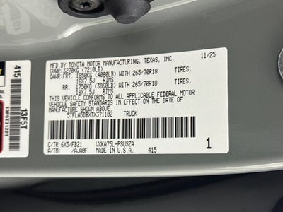 2026 Toyota Tundra SR5