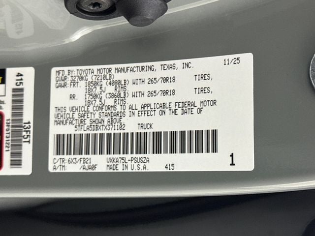 2026 Toyota Tundra SR5