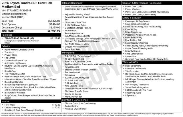 2026 Toyota Tundra 4WD