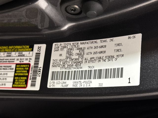 2026 Toyota Tundra 1794 Edition