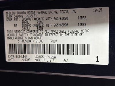 2026 Toyota Tundra i-FORCE MAX 1794 Edition i-FORCE MAX