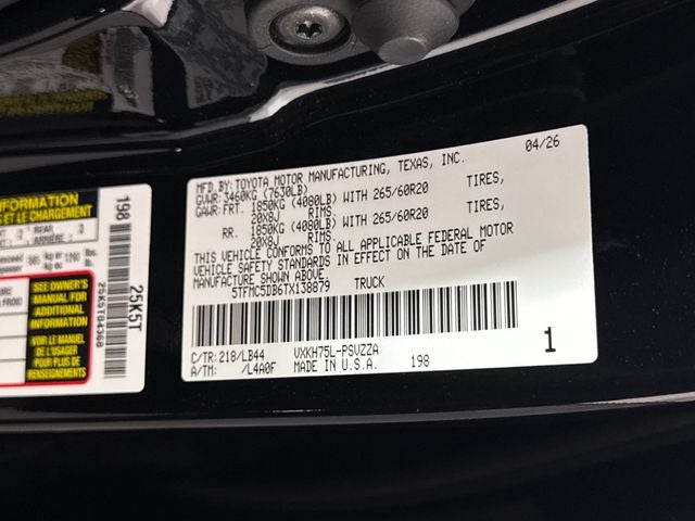2026 Toyota Tundra i-FORCE MAX 1794 Edition i-FORCE MAX