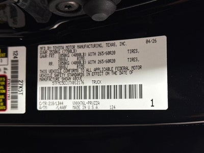 2026 Toyota Tundra i-FORCE MAX 1794 Edition i-FORCE MAX