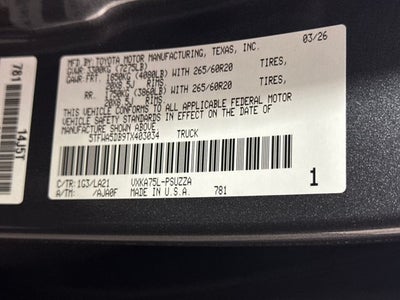2026 Toyota Tundra Platinum