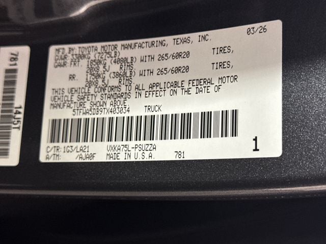 2026 Toyota Tundra Platinum