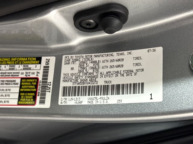 2026 Toyota Tundra Limited