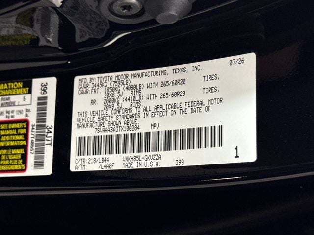 2026 Toyota Sequoia 1794 Edition