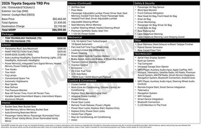 2026 Toyota Sequoia TRD Pro