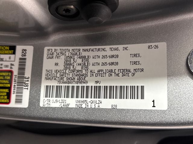 2026 Toyota Sequoia Limited