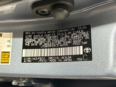 2026 Toyota Corolla Hybrid Hybrid LE