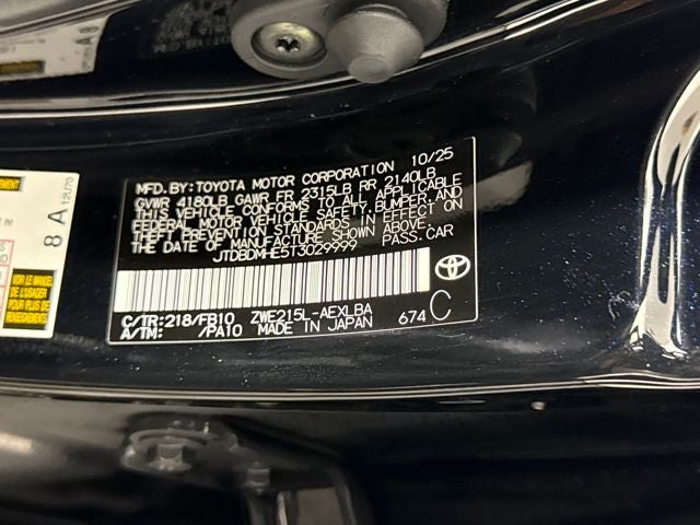 2026 Toyota Corolla Hybrid Hybrid LE