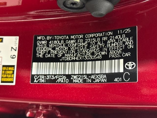 2026 Toyota Corolla Hybrid Hybrid SE