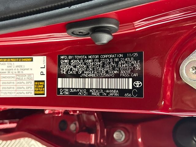 2026 Toyota Corolla Hatchback SE